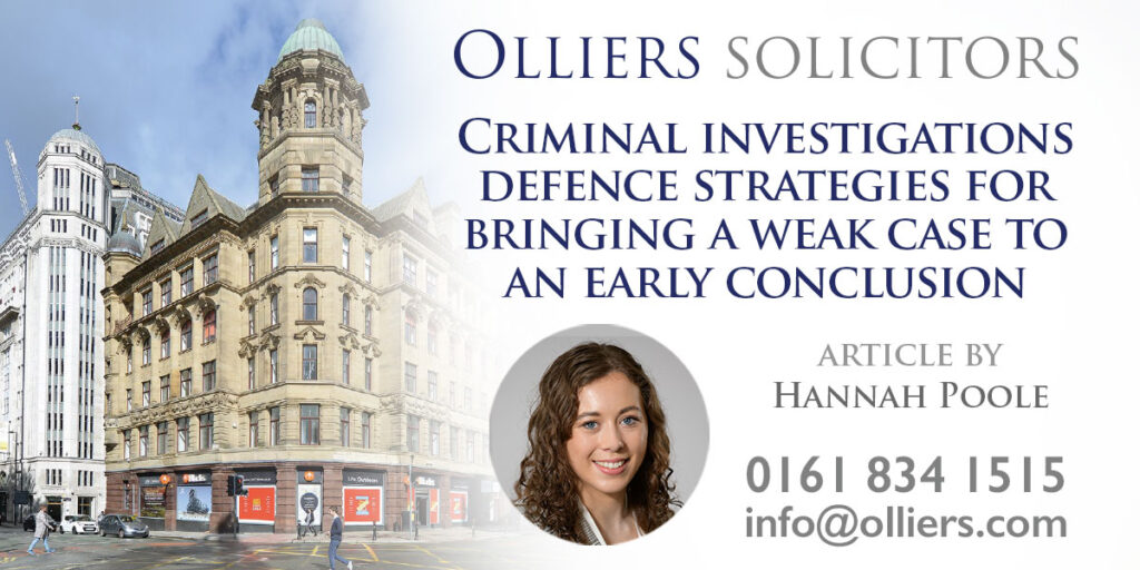 Criminal investigations – defence strategies