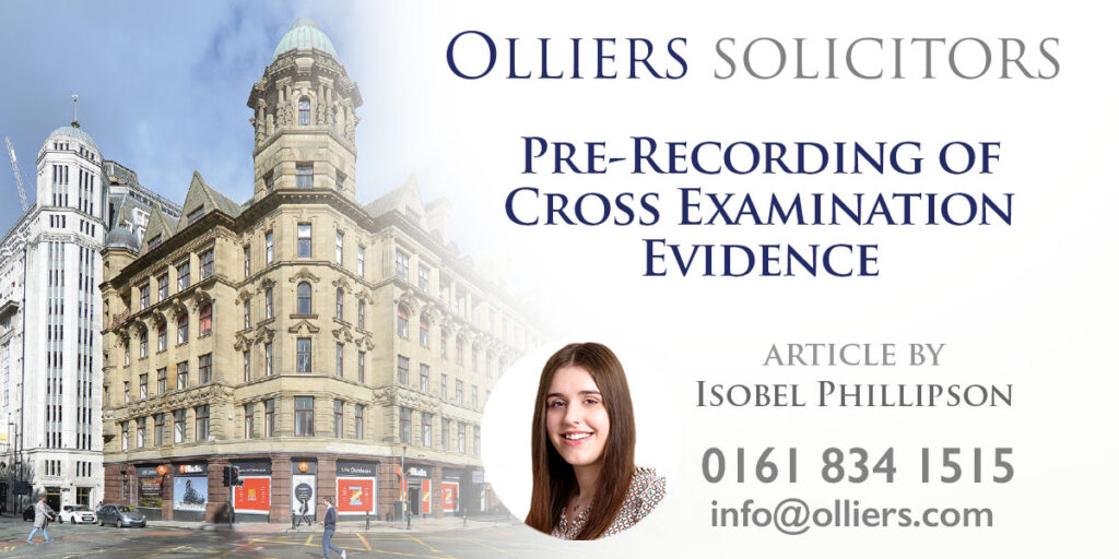 Pre-Recording of Cross Examination Evidence