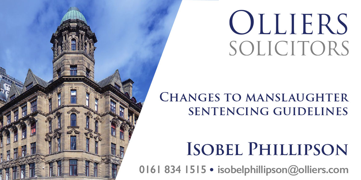 Isobel Phillipson - Changes to manslaughter sentencing guidelines