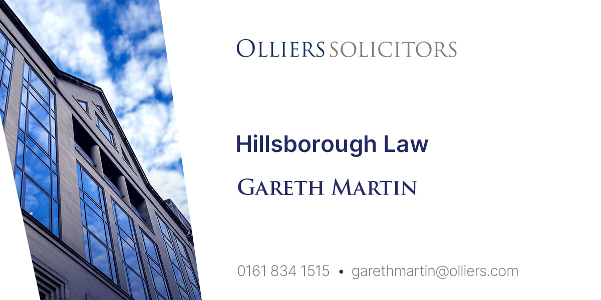 Gareth Martin, Hillsborough Law