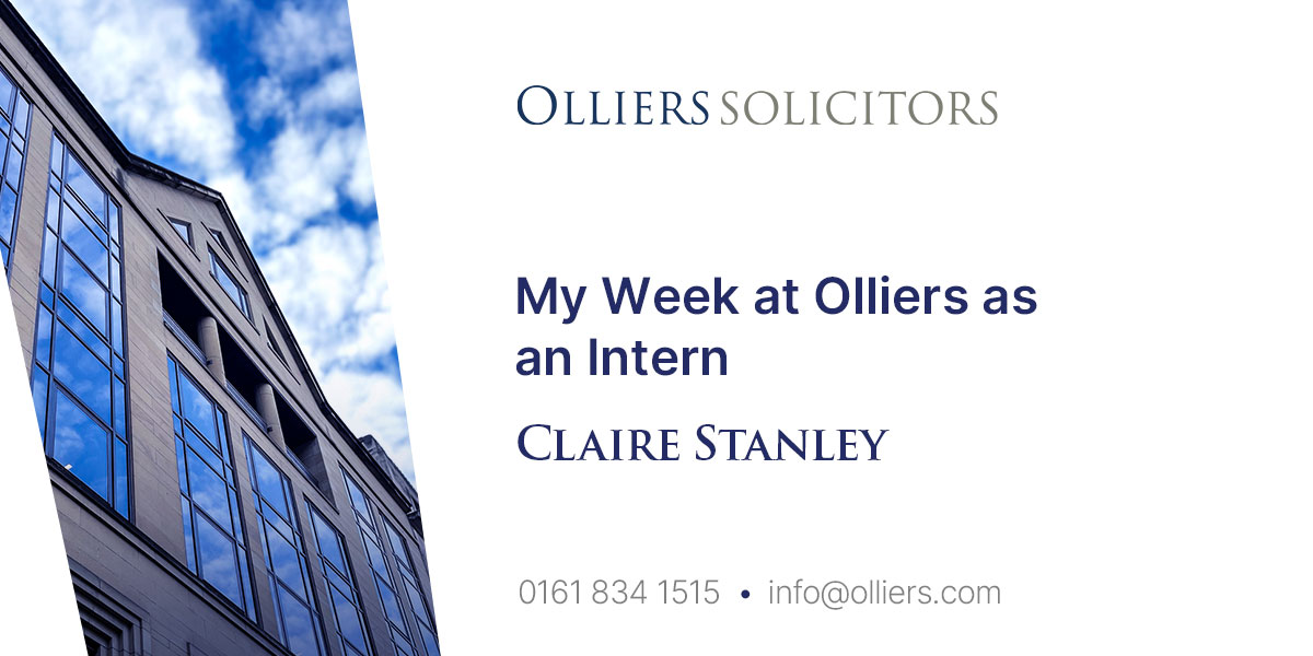 My Week at Olliers as an Intern - Claire Stanley