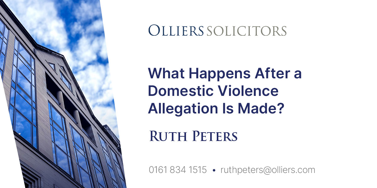 Ruth Peters, What Happens After a Domestic Violence Allegation Is Made?