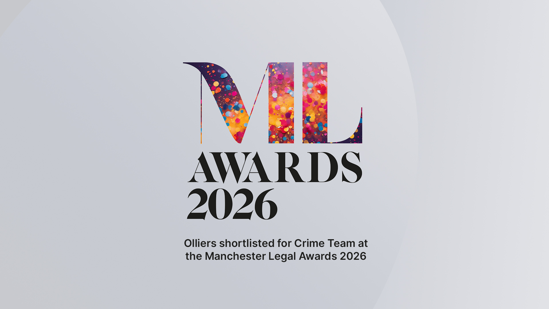 Olliers shortlisted for Crime Team at the Manchester Legal Awards 2026