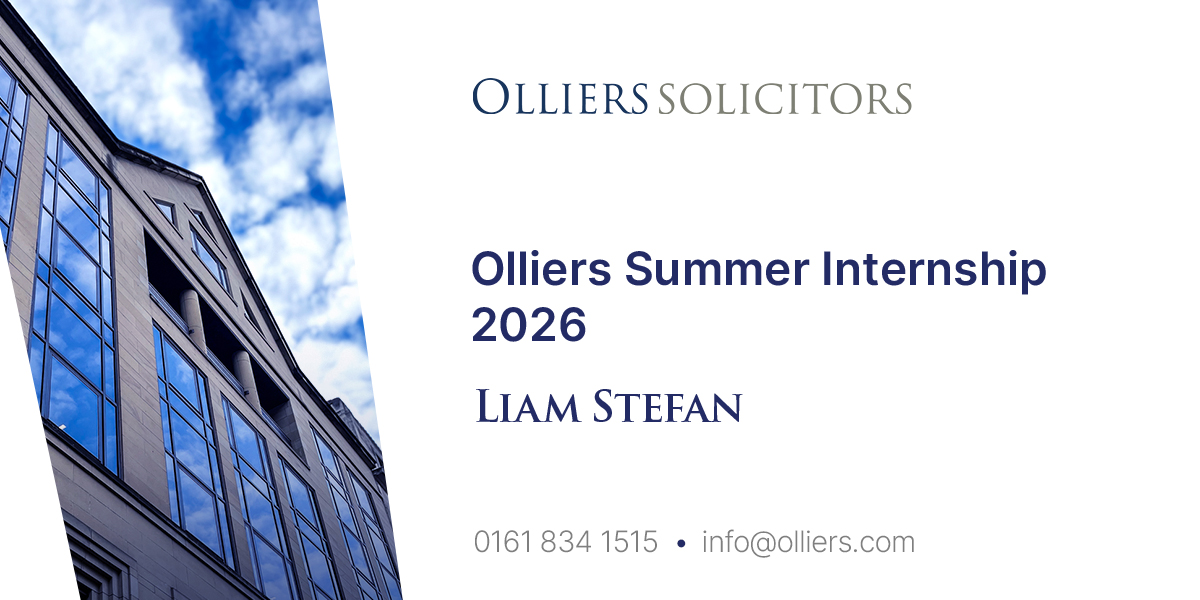 Liam Stefan - Olliers Summer Internship 2026